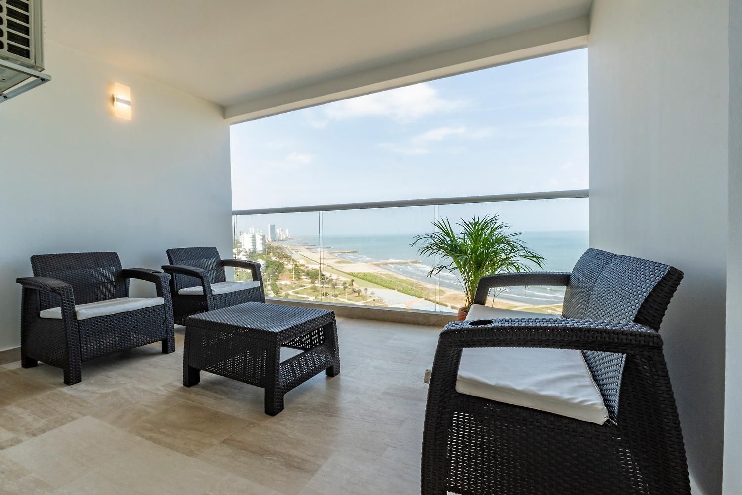 Apartamento Panoramic Oceanview Loft Near & Airport Cartagena